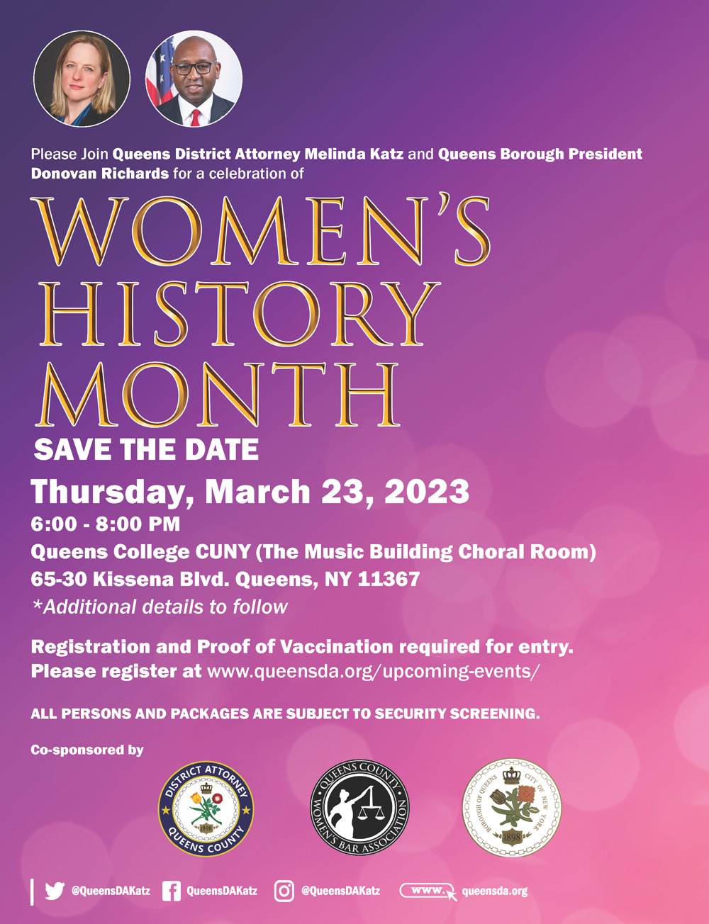 Save the Date: Women's History Month Celebration Co-Sponsored with QDA ...